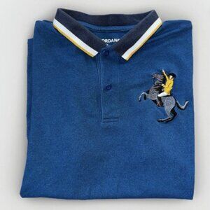Giordano GRDNO Premium Napoleon Cow Boy Polo Shirt Men's Size Medium Tapered Fit
